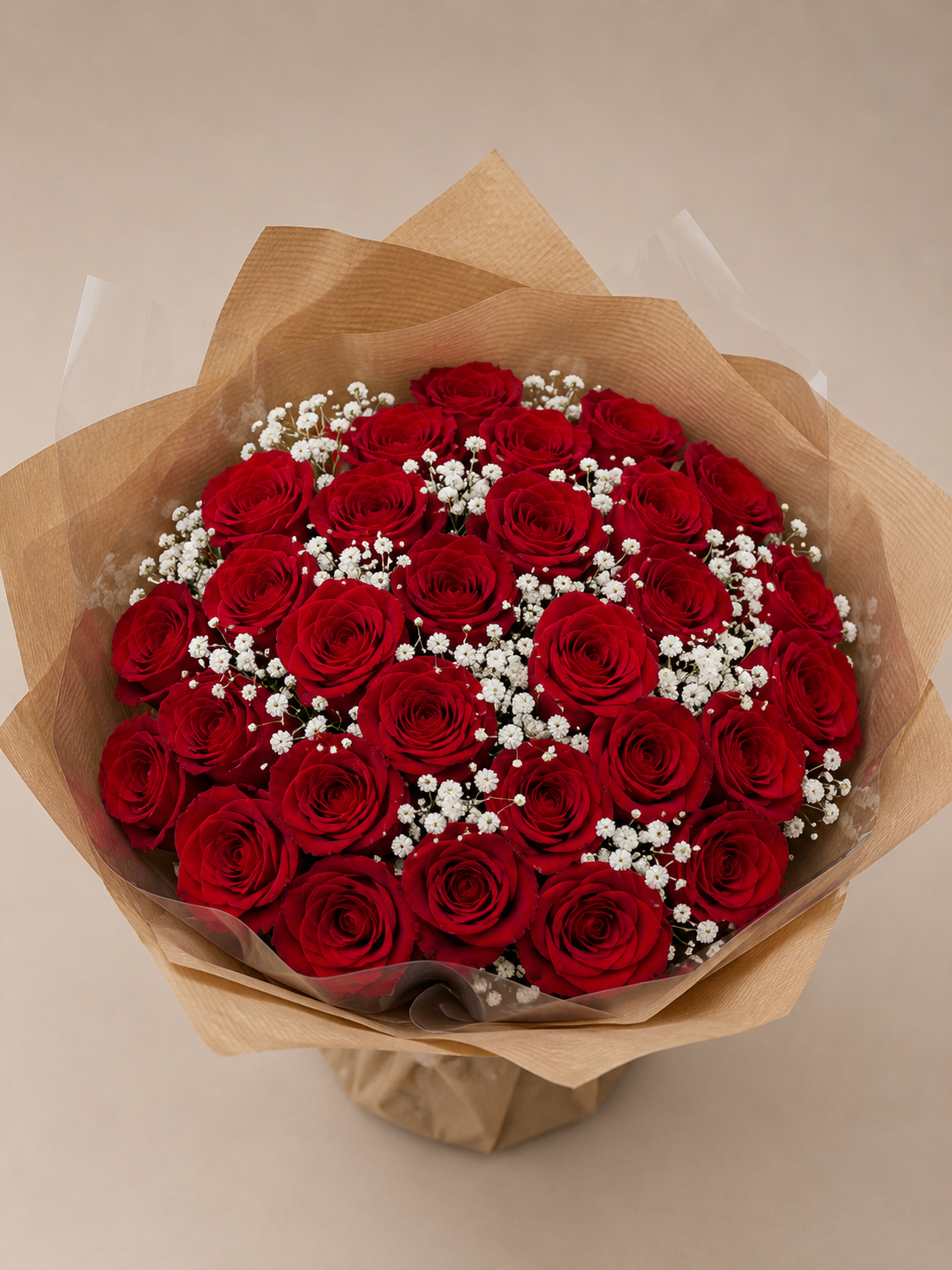 Bouquet de 30 Roses Rouges